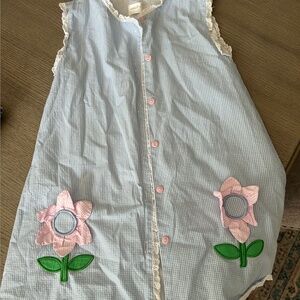 Cecil and Lou x Cam Wimberley Gingham Flower Dress, Size 6